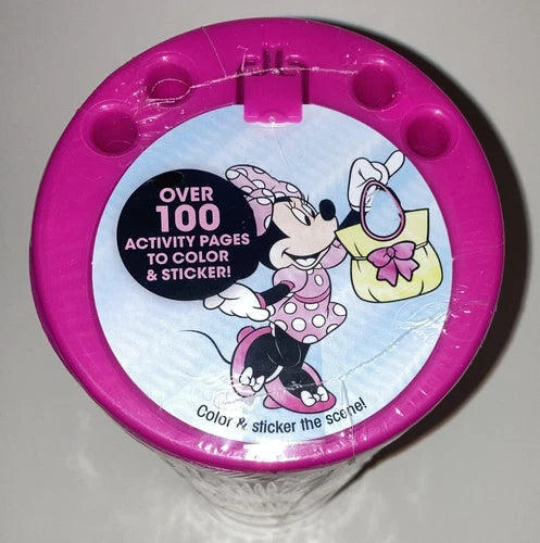 Junior MINNIE MOUSE Travel Activity 8" Pink Cup  Ages 3+