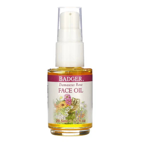 Badger Company, Face Care, Damascus Rose Face Oil, 1 fl oz (29.5 ml)