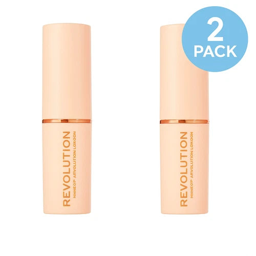 Revolution Stick Foundation F1 - 2 Pack - Full Coverage Makeup - New